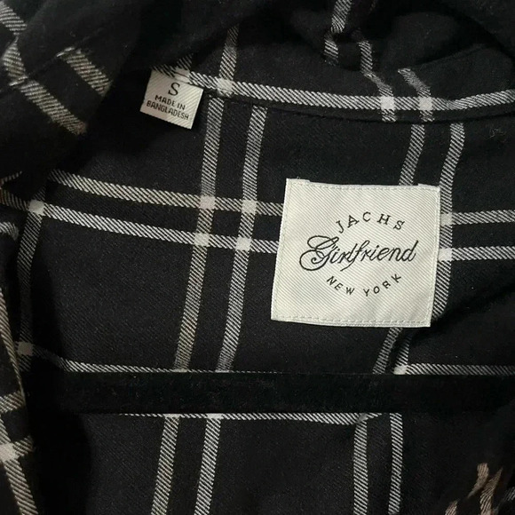 Jachs Girlfriend Button Down Plaid Flannel Size Small - Picture 4 of 5